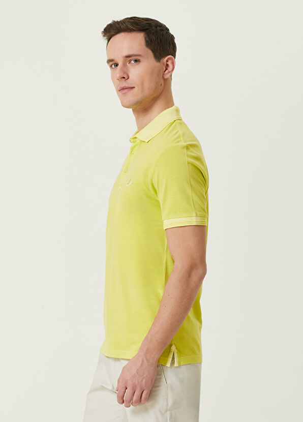Beymen Club Slim Fit Yellow Polo Collar T-shirt - 4