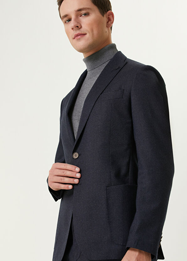 Beymen Club Navy Blue Wool Suit - 2
