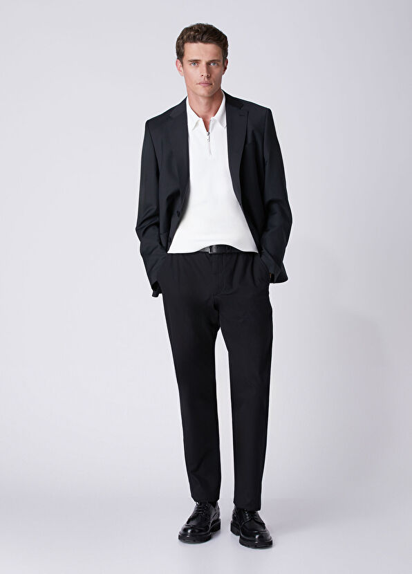 Beymen Club Regular Fit Black Twill Stretch Sports Pants - 2