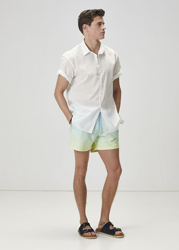 Beymen Club Yeşil Mavi Degradeli Mayo - 1