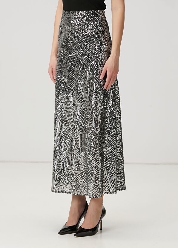 Beymen Club Silver Pullu Abiye Etek - 3