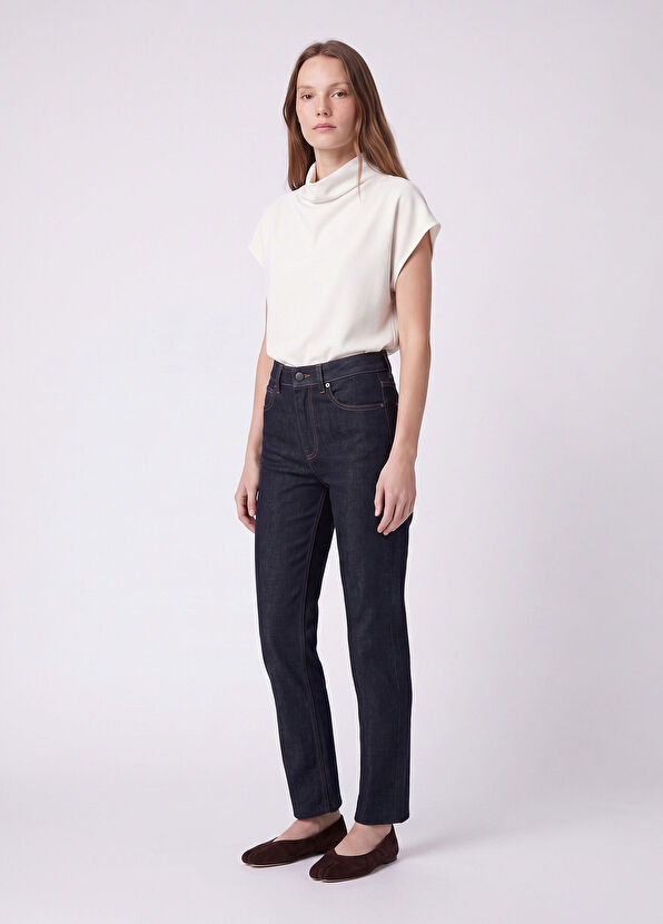 Beymen Club Cream Degaje Collar Flowing Blouse - 2