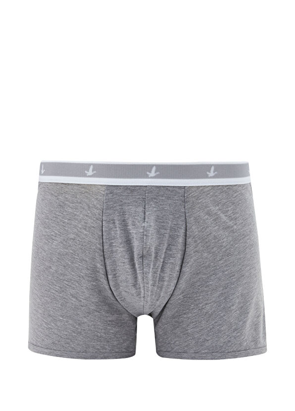 Beymen Club Beyaz Gri 2li Boxer - 3