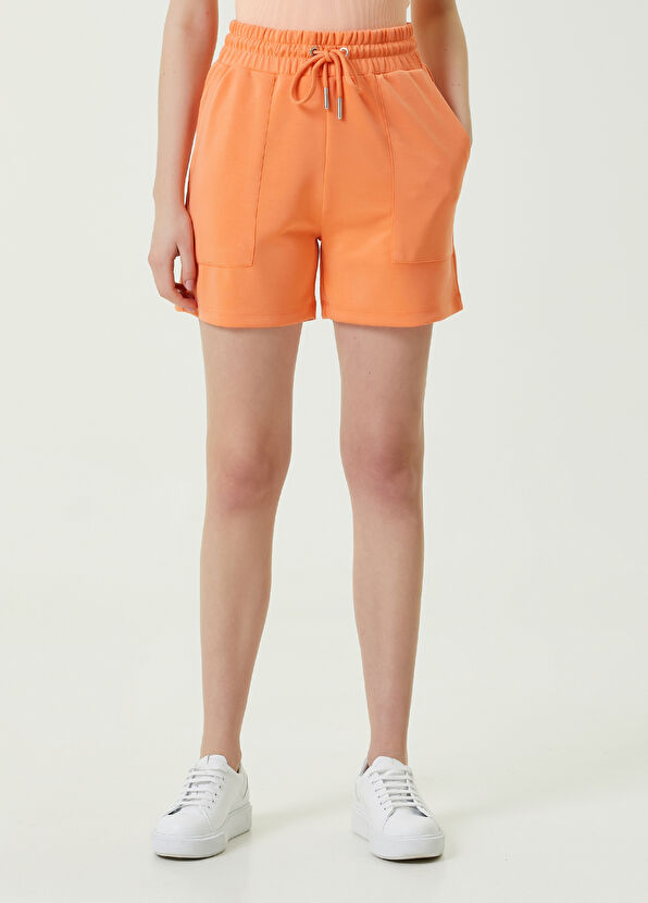 Beymen Club Turuncu Beli Bağcıklı Jersey Şort - 2