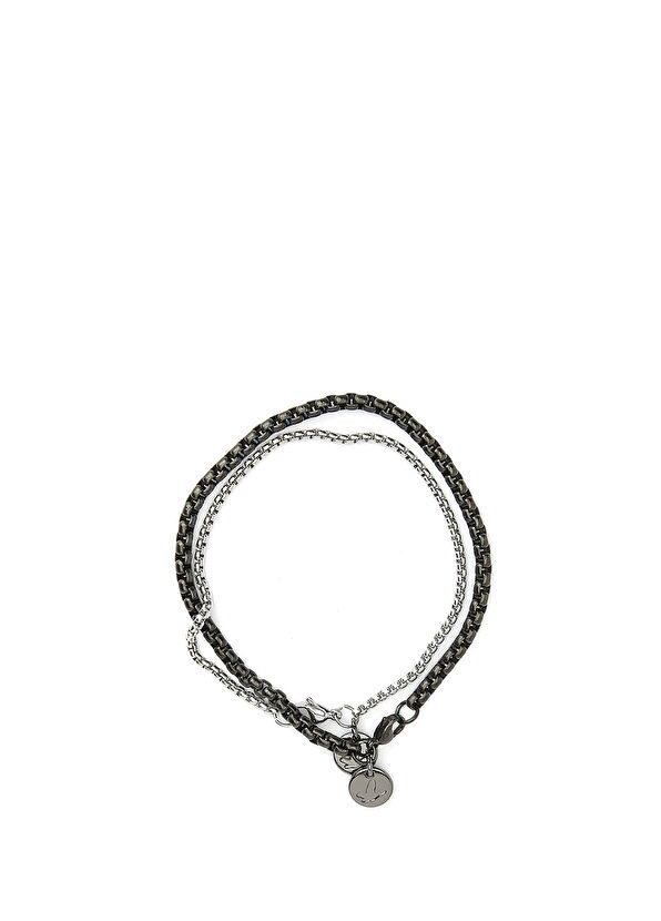 Beymen Club Black 2 Pieces Men's Steel Bracelet - 4