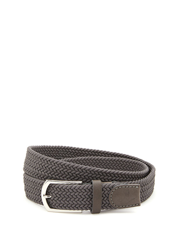 Beymen Club Antrasit Erkek Örgü Kemer - 1
