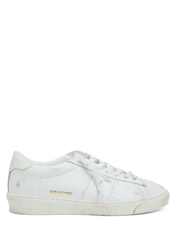 Golden Goose Matchstar Beyaz Kadın Deri Sneaker - 1