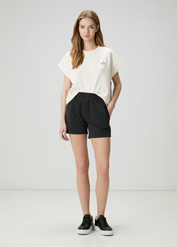 Beymen Club Siyah Bantlı Şort - 1