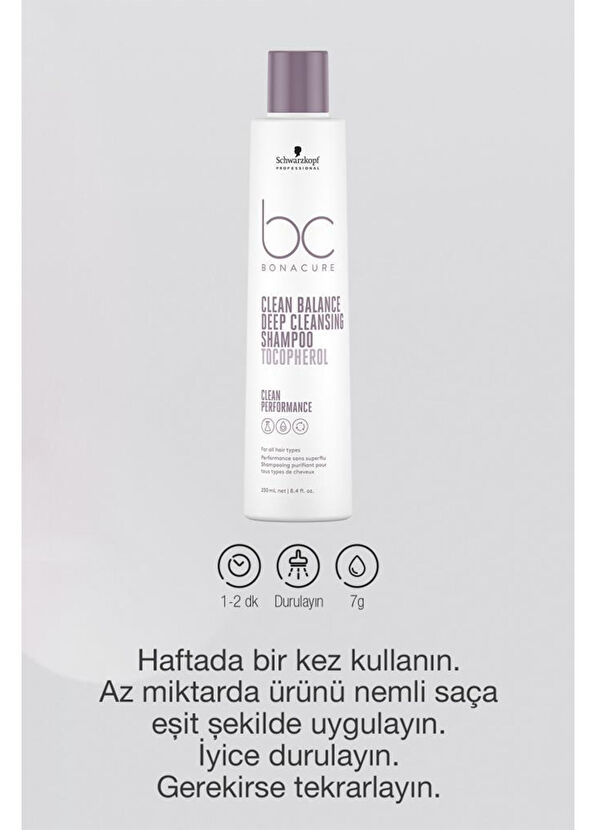Bonacure BC Clean Balancing Deep Cleansing Shampoo 250 ml - 2
