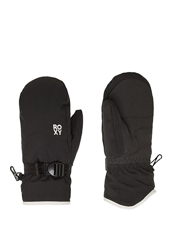 Roxy Jetty Girl Solid Mitt Black Girl Ski Gloves - 1