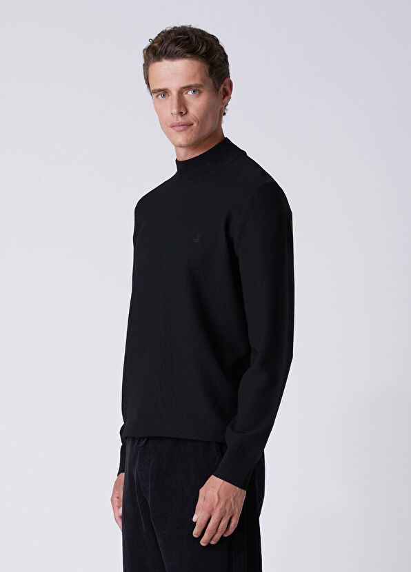 Beymen Club Black Half Turtleneck Sweater - 4