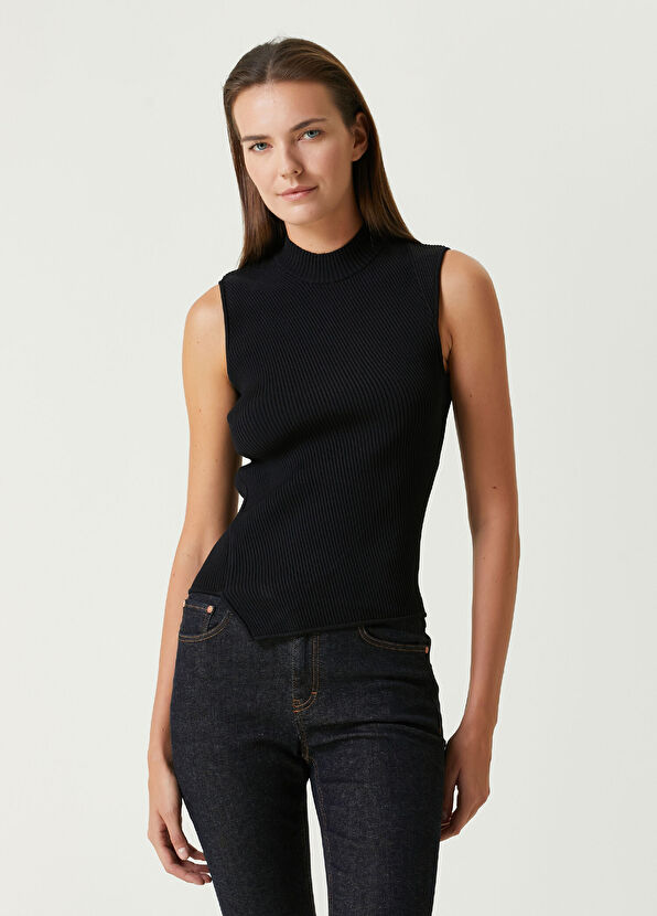 Toteme Siyah Asimetrik Triko Atlet - 1