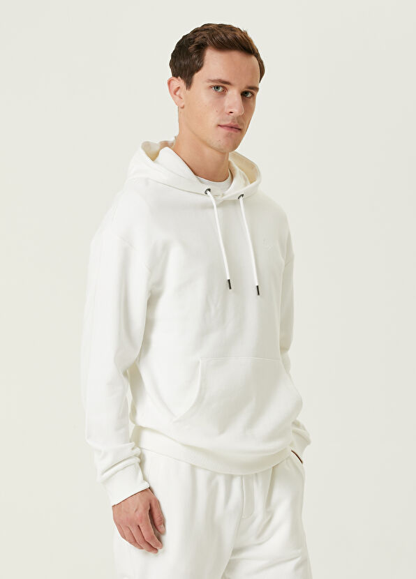 Beymen Club White Hooded Sweatshirt - 2