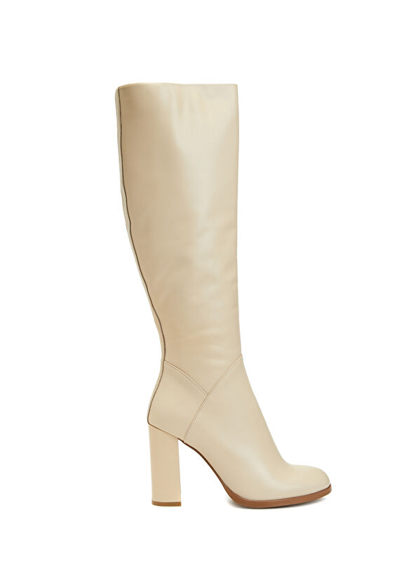 Beymen Club Beige Womens Leather Boots - 1