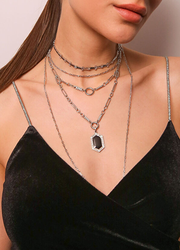 Bendis Nyx 925 Sterling Silver Rhodium Plated Charm - 2