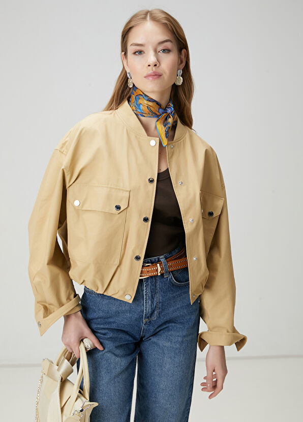 Beymen Club Beige Bomber Coat - 1