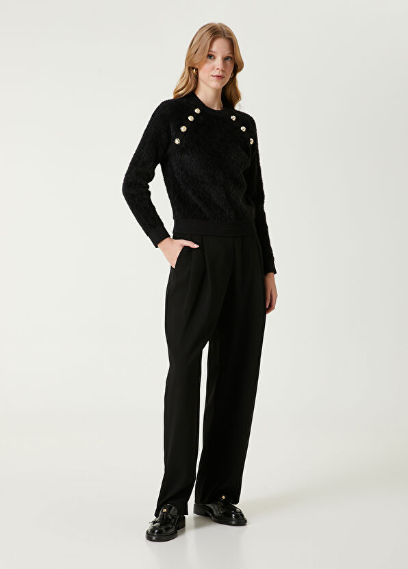 Beymen Club Black Gold Button Sweater - 3