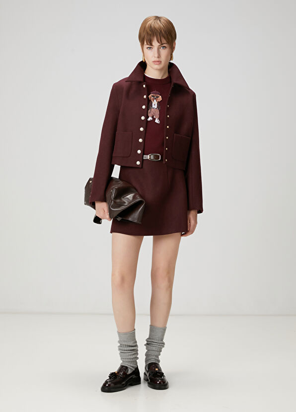 Beymen Club Bordo Yün Kazak - 2