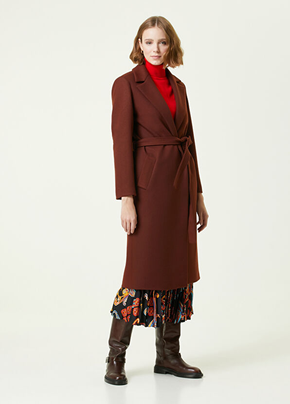 Beymen Club Brown Belted Coat - 1