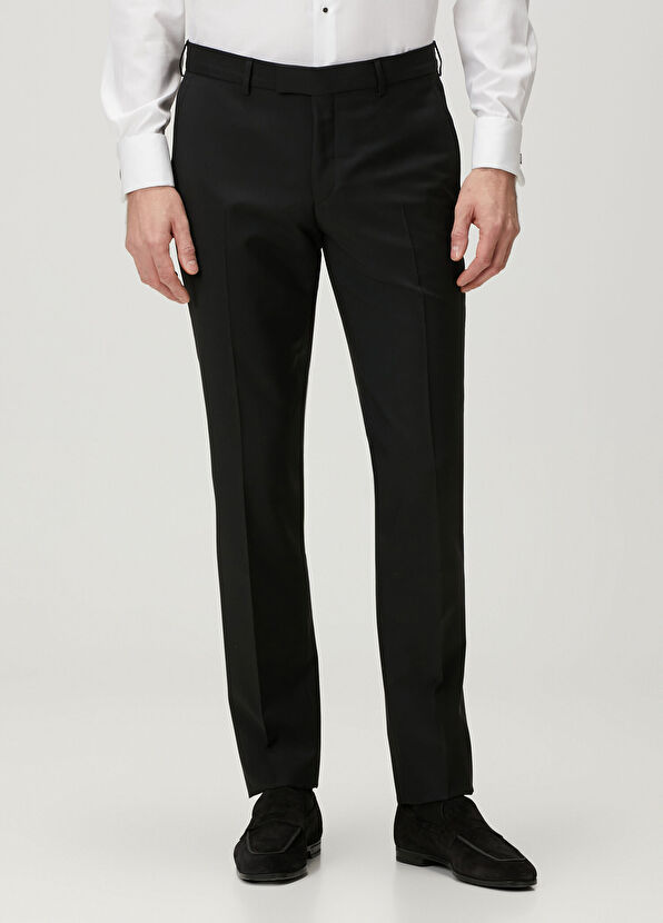 Beymen Collection Black Wool Tuxedo Pants - 2