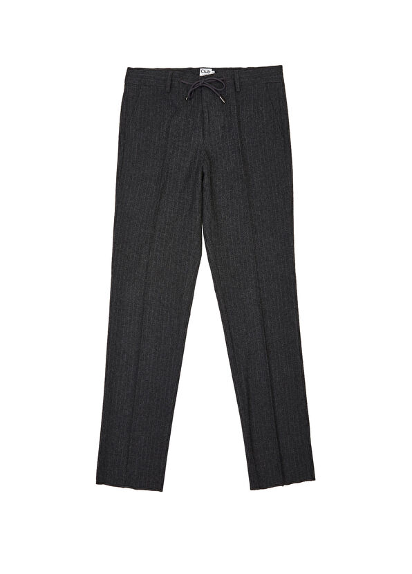 Beymen Club Regular Beli Kordonlu Silik Çizgili Spor Pantolon - 4