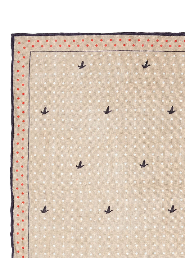 Beymen Club Bej Keten Poşet Mendil - 2