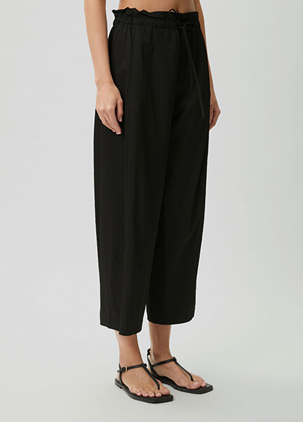 Beymen Club Black barrel fit pants - 4