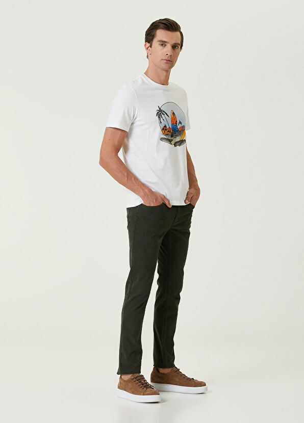 Beymen Club White Logo Printed T-shirt - 3