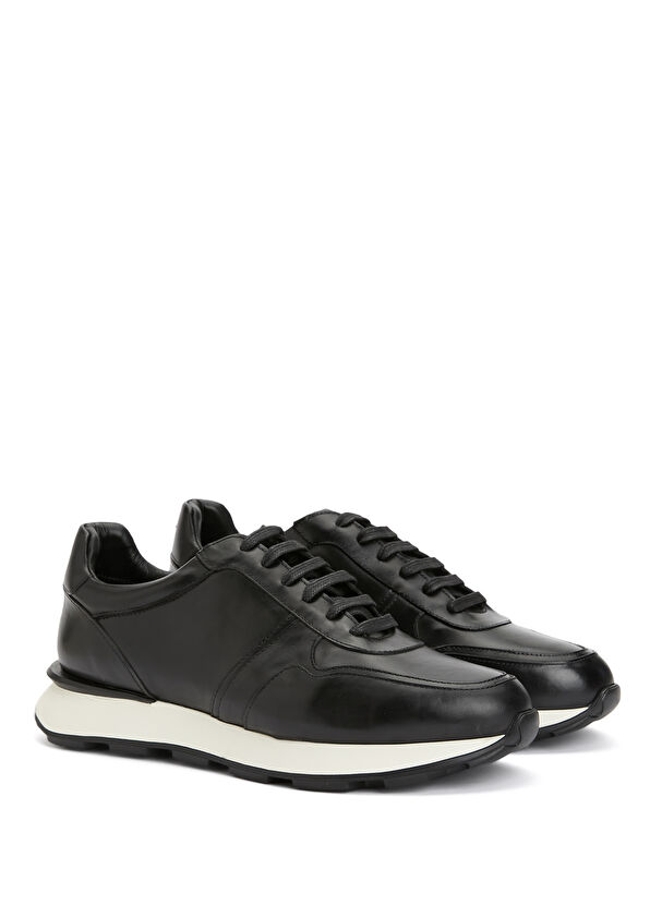 Beymen Club Black Men's Leather Sneakers - 2