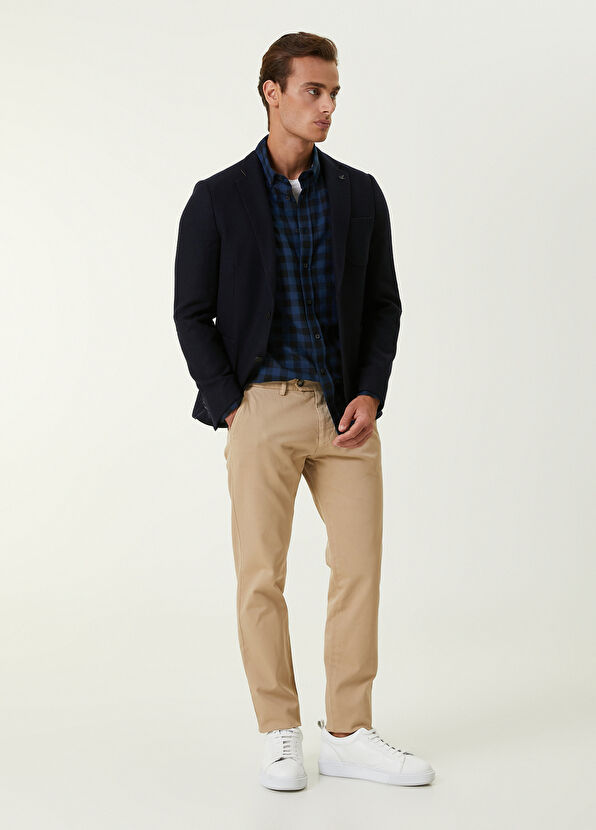 Beymen Club Drop 6 Navy Cashmere Wool Blazer - 2