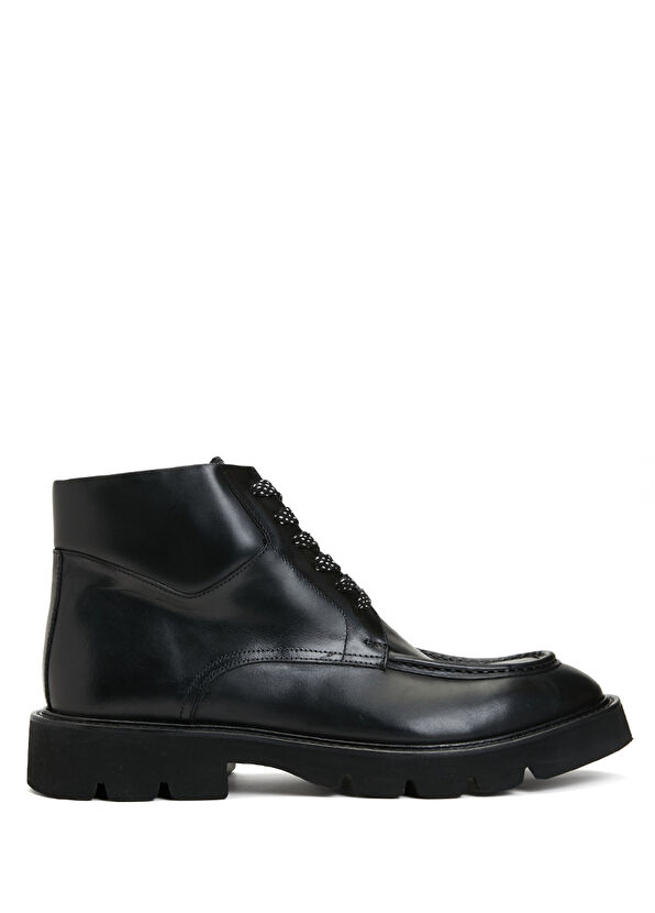 Beymen Club Black Men's Leather Boots - 1