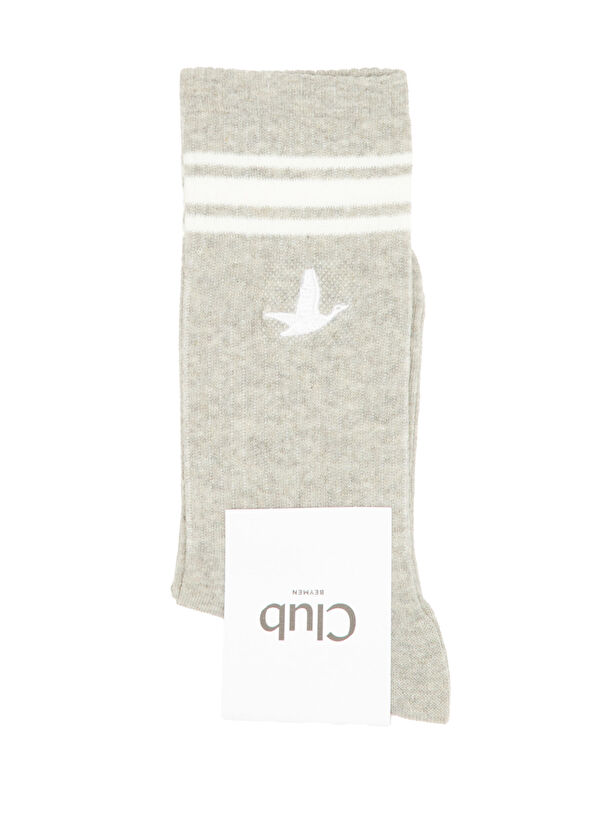 Beymen Club Grey Goose Embroidered Women's Socks - 1