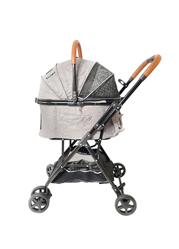 Zampa Bottas Grey Cat and Dog Transport Trolley - 1