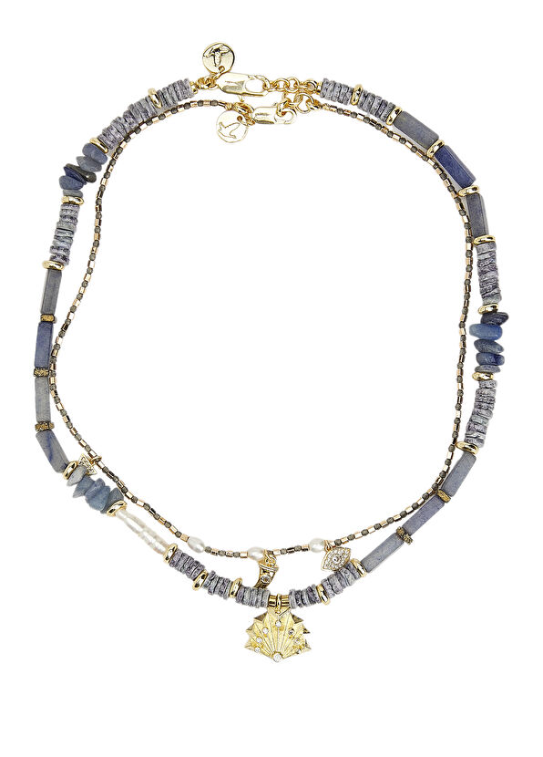 Beymen Club Blue Natural Stones 2 Pieces Women's Necklace - 2