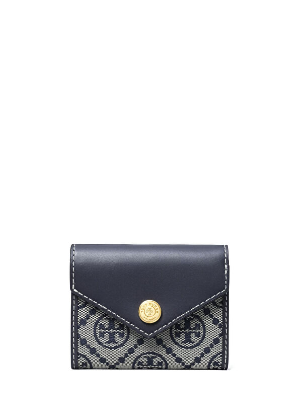 Tory Burch T Monogram Lacivert Gri Kadın Kartlık - 1