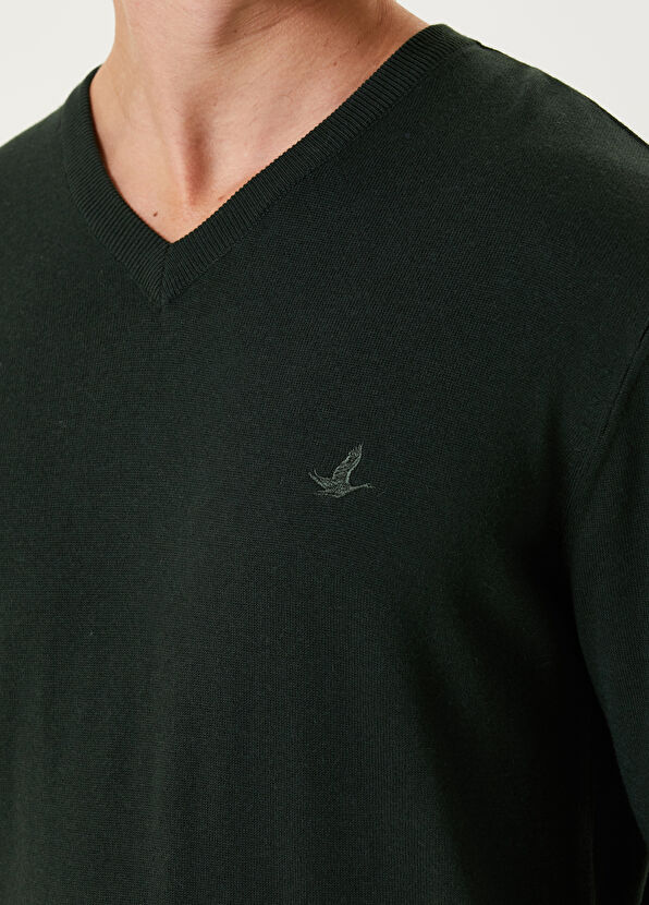 Beymen Club Khaki V-Neck Sweater - 4