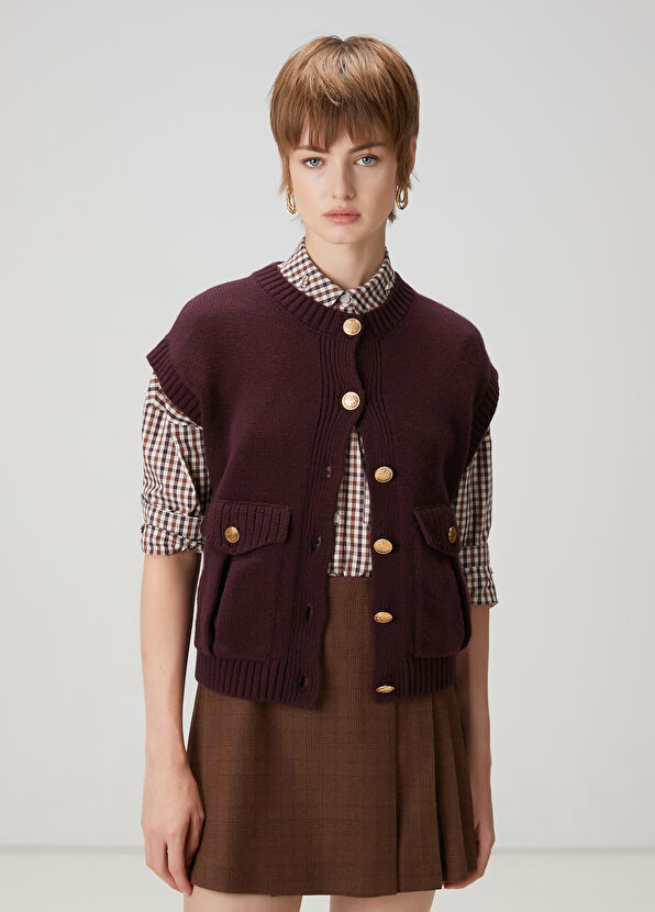 Beymen Club Plum Knit Vest - 1