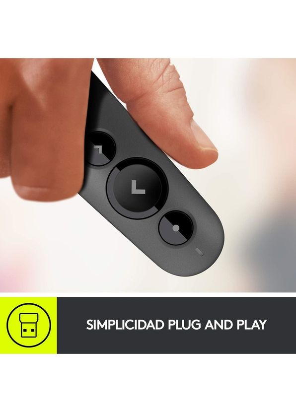 Logitech - R500S Grafit Kablosuz Sunum Kumandası - Siyah