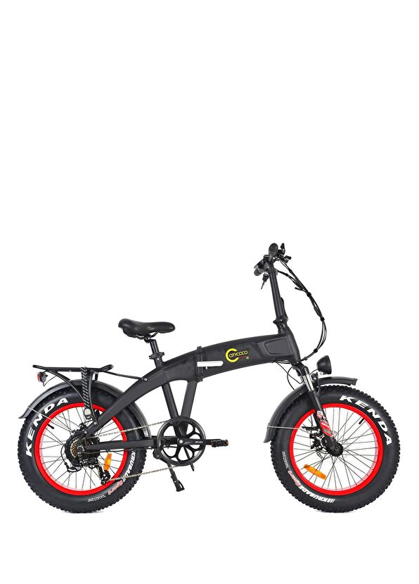 Citycoco Fatbike Mini Katlanabilir Siyah Bisiklet - 1