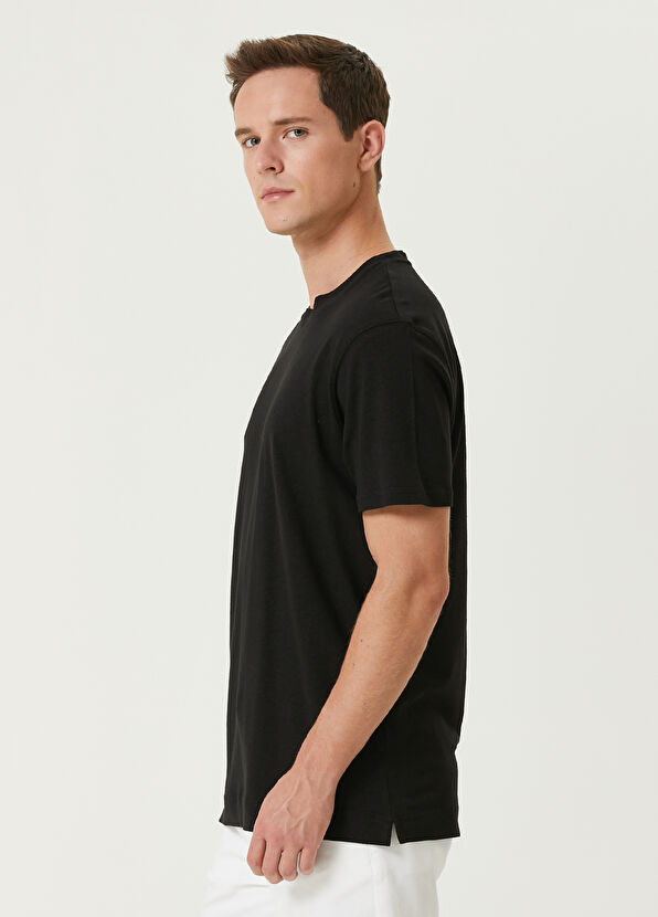 Beymen Club Siyah Logo Detaylı T-shirt - 4