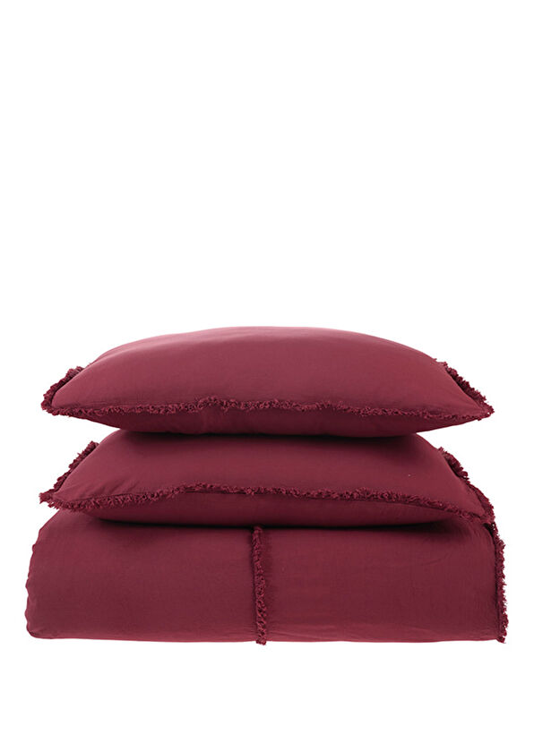 Buldan's Bürümcük Vişne Pamuklu Nevresim Takımı - 1