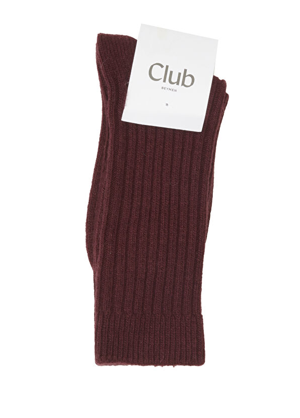 Beymen Club Bordo Kadın Çorap - 1