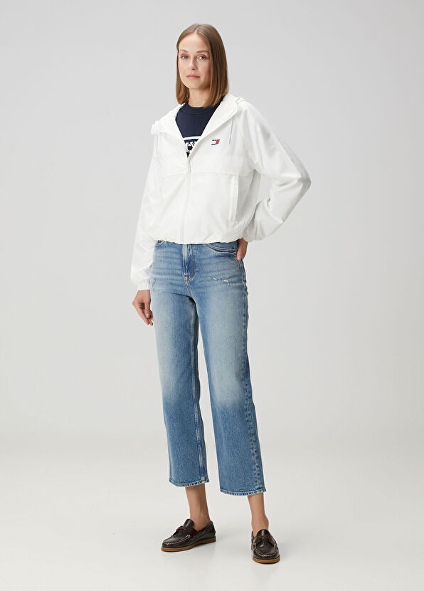 Essential Beyaz Yağmurluk - Görsel 3