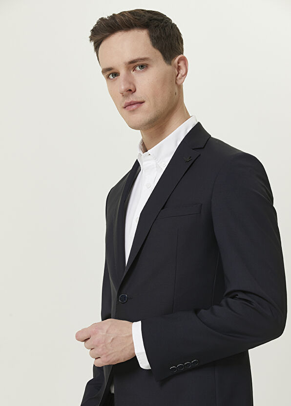 Beymen Club Navy Blue Wool Suit - 2