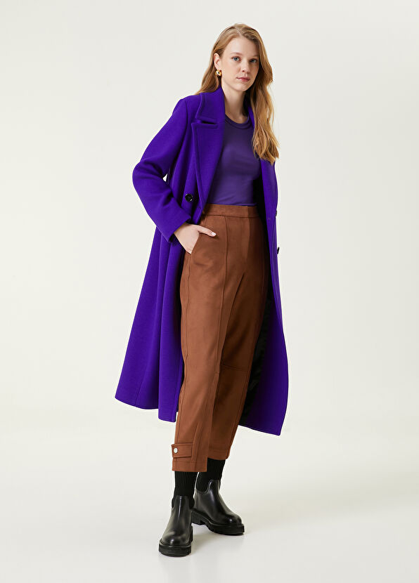 Beymen Club Brown Suede Jogger Pants - 1