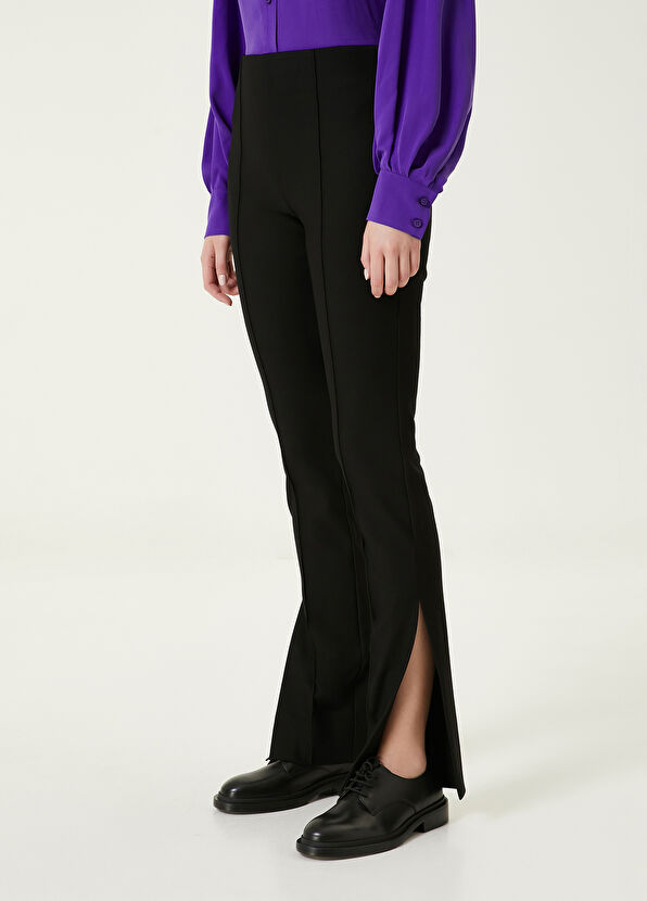 Beymen Club Siyah Yırtmaçlı Skinny Pantolon - 2