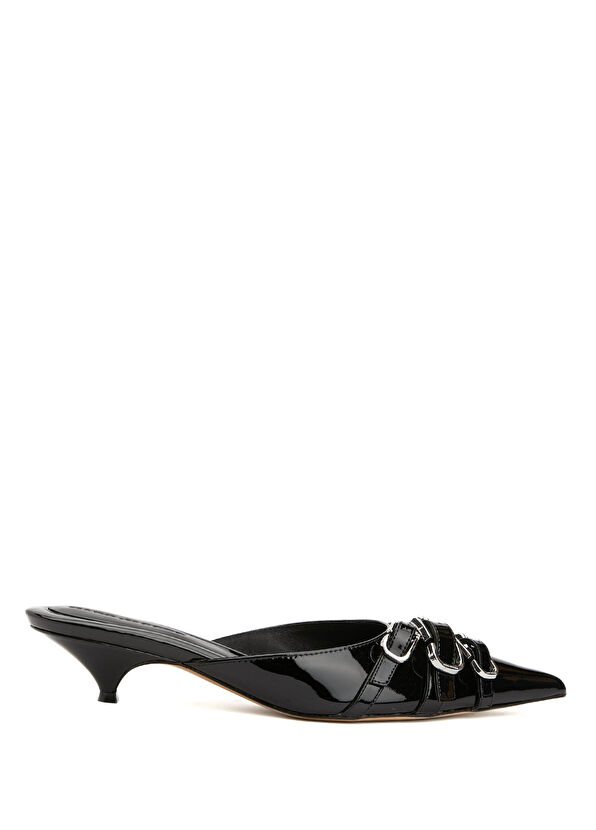 Marc Jacobs The Emma Kitten Black Leather Pumps - 1