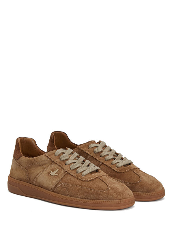 Beymen Club Koyu Bej Kadın Deri Sneaker - 2