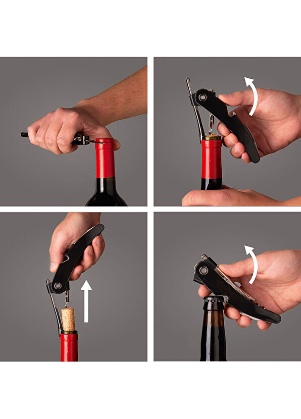 Vacu Vin Single Pull Siyah Kutulu Tirbuşon - 2