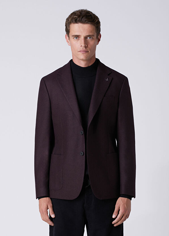 Beymen Club Plum Wool Jacket - 2